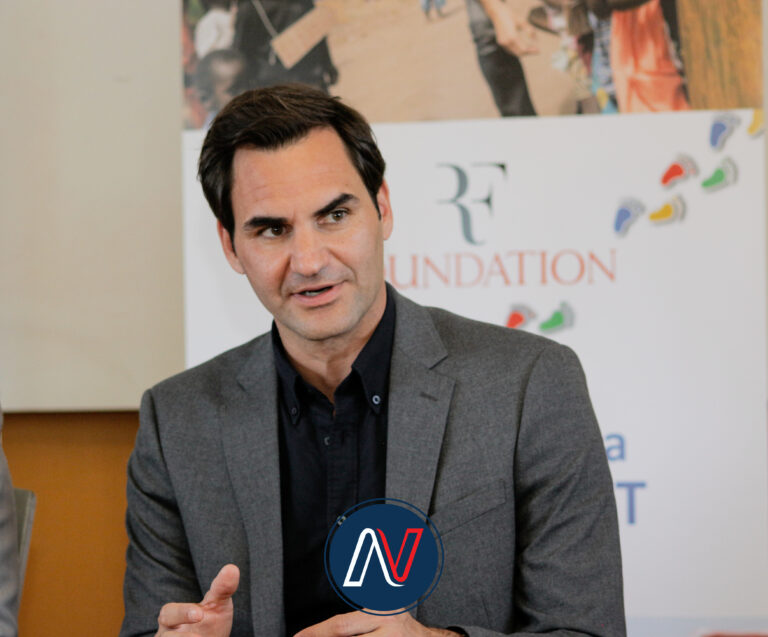 Federer surprises young Lesotho tennis players