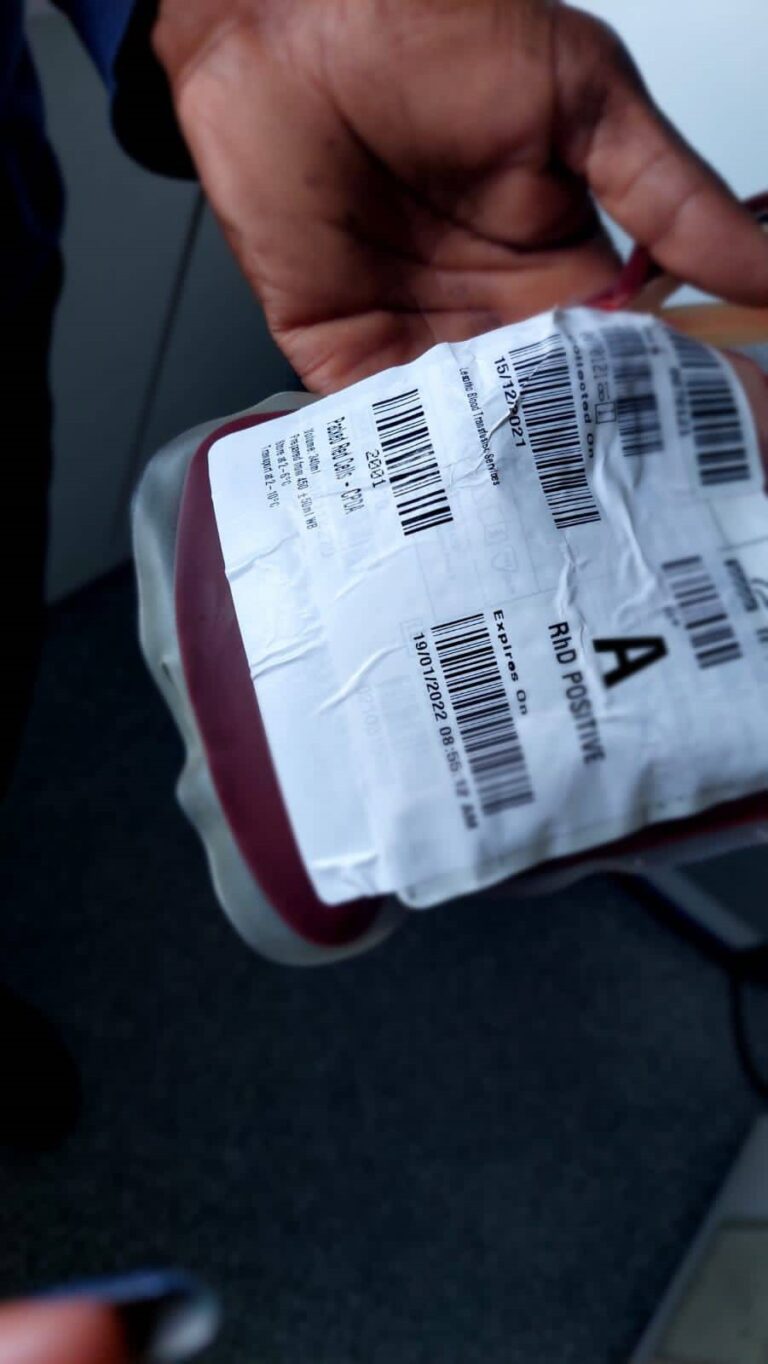 Blood bank suffers shortage of reagents