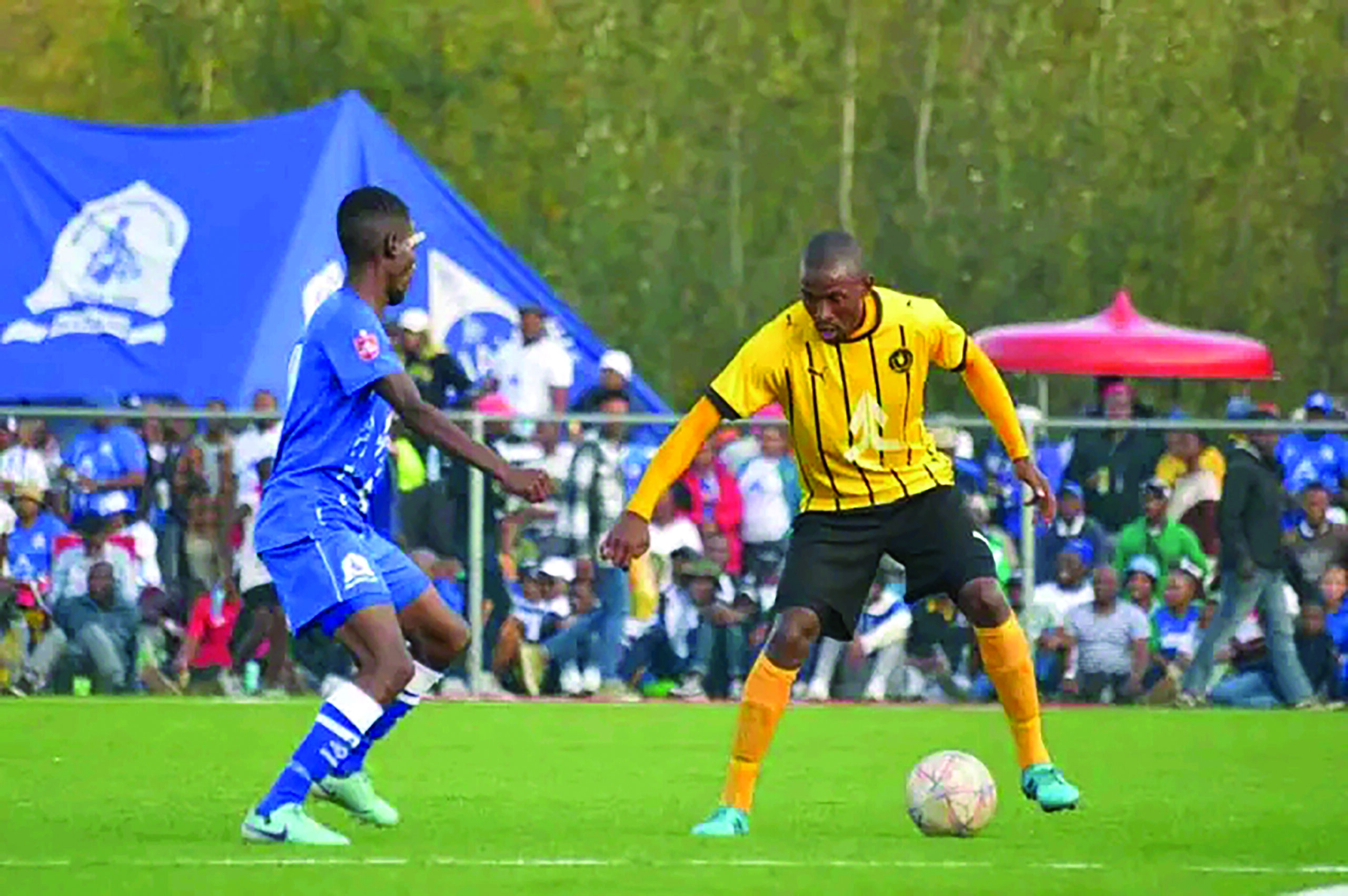 Matlama FC and Bantu FC players in action (2)