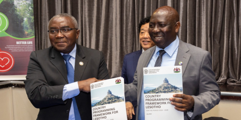Lesotho and FAO ink new agreements to transform food production