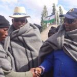 The office of the Prime Minister and the Prime Minister of Lesotho handed over sheep to 44 shepherds