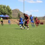 Matlama FC in action with Lioli FC last weekend