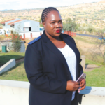 Midwife nurse Mabataung Mokobori who works at Thaba Phatsoa Health Centre