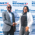 GM – Sasai Econet Financial Services Moeketsi Mafereka and Thunes Regional Director Adelina Moura