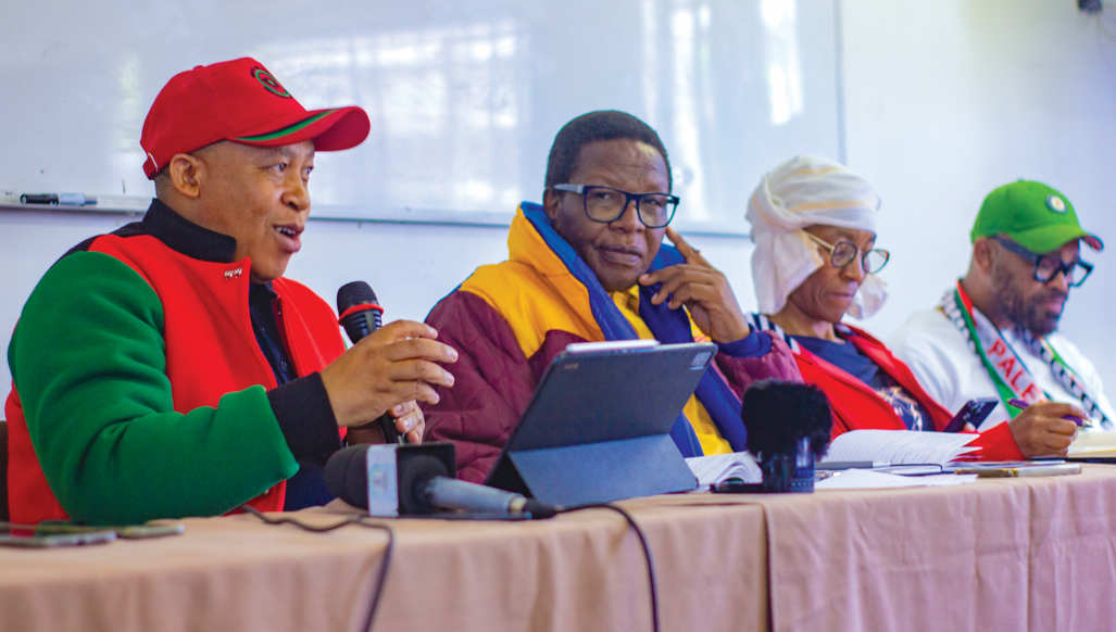 Some of the opposition party leaders in parliament