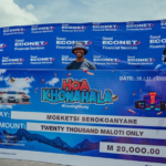 Moeketsi Senokoanyane from Ha-Abia walked away M20,000 richer after being announced as the inaugural winner in the campaign’s monthly draw