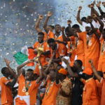 Ivory Coast squad celebrating after their 2023 title at Africa Cup of Nations. Getty Images