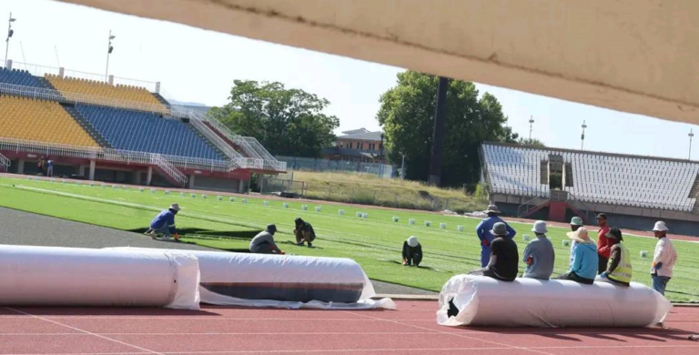 Setsoto Stadium turf installation gains momentum