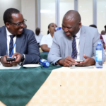The Governor of Central Bank of Lesotho, Dr. Maluke Letete and Executive Assistant to the Governor, Dr Rethabile Masenyetse