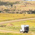 A mobile X-ray truck travels through Mohale's Hoek District, Lesotho on Jan. 19, 2026. Photo by Justice Kalebe