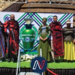 His Majesty king Letsie III,members of the royal family family and other oficials during the official launch of Lesotho diamond jubilee at Thaba-Bosiu