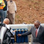 The Senqu Bridge launch in Mokhotlong by His Majesty King Letsie III and the President of the Republic of South Africa, Cyril Ramaphosa.