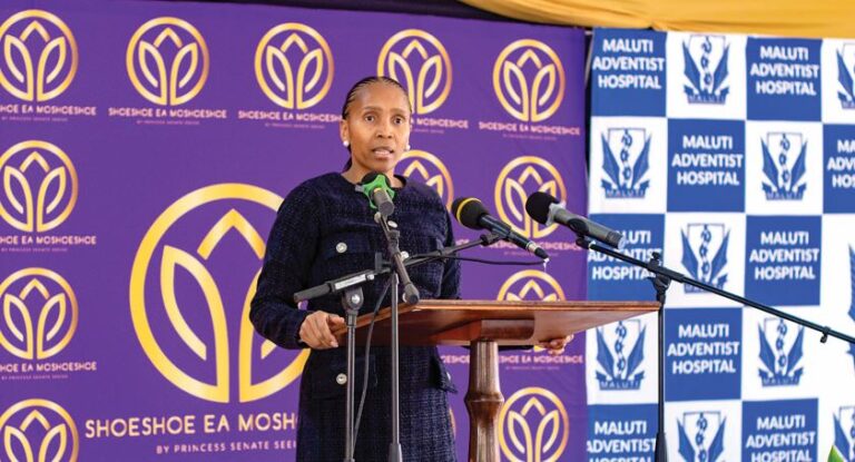 Queen ‘Masenate brings comfort to new mothers at Maluti Adventist Hospital