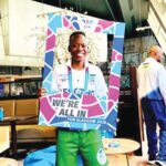 Lesotho boxers, runners make Commonwealth history Rapelang Maselela celebrating after her qualifying match