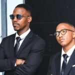 Motsoane “Barber Mots” Ranchobe and his business partner, Shakhane “Shakes Da Barber