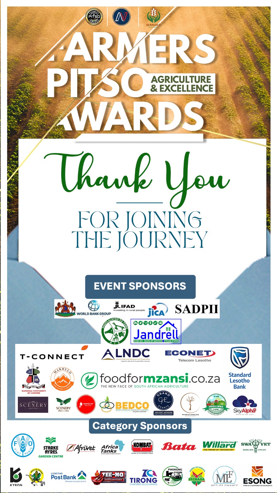 To Our Sponsors
