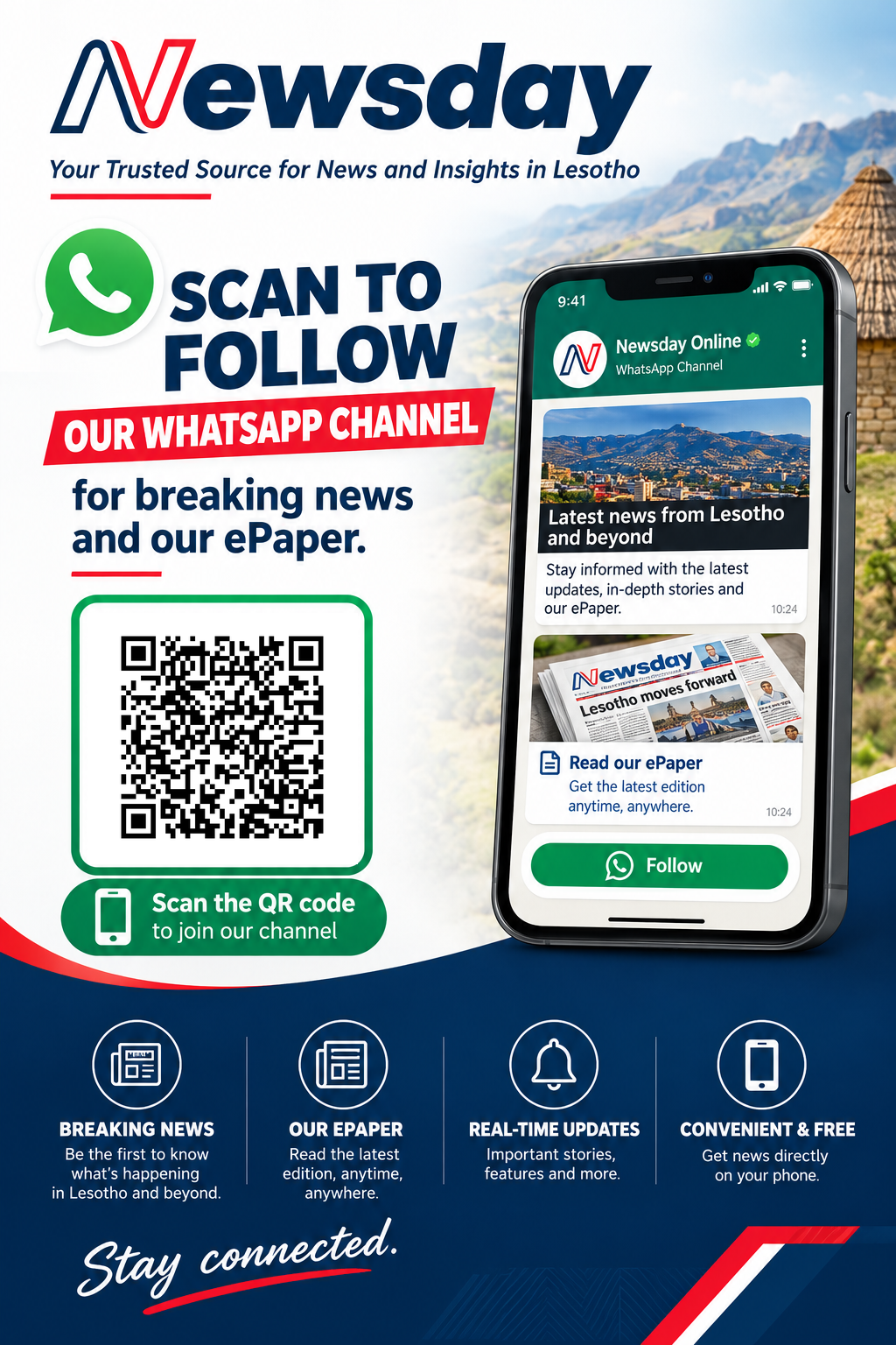 Follow Newsday WhatsApp Channel